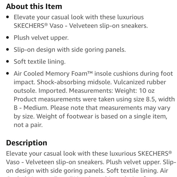 SKECHERS SlipOn Sneakers Velveteen - Picture 11 of 11